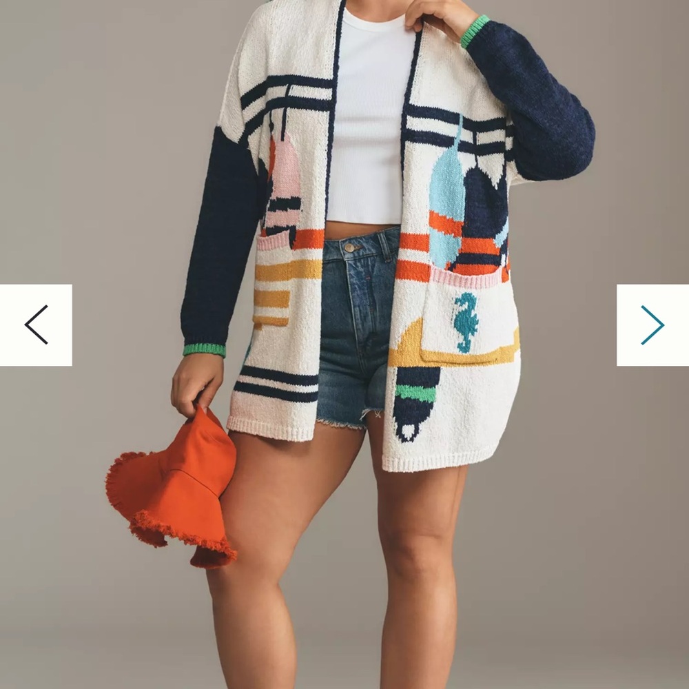 Maeve Nautical Knit Cardigan
